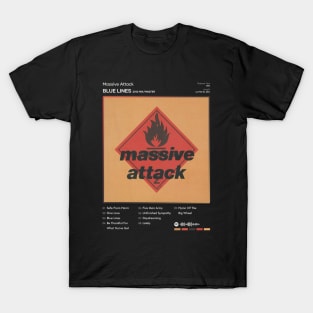 Massive Attack - Blue Lines Tracklist Album T-Shirt